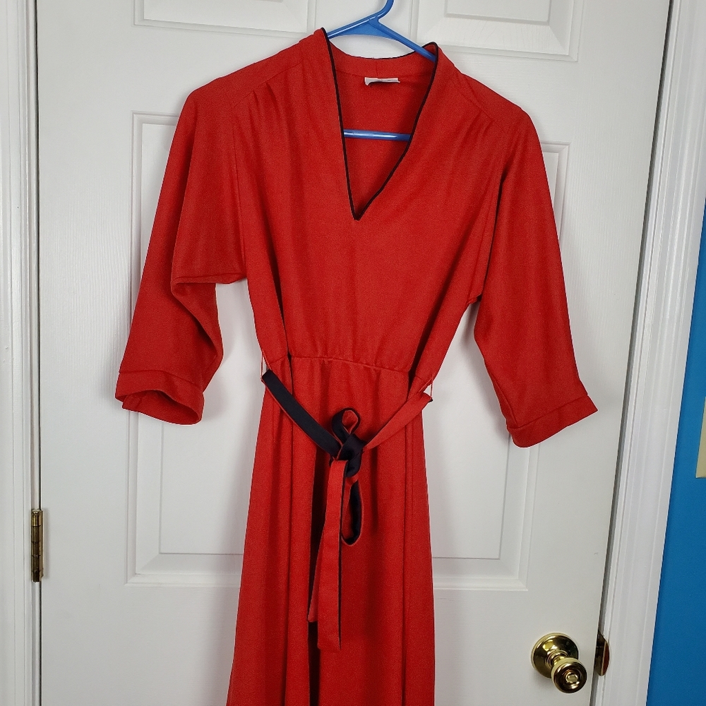 Vintage Starshine Red and Black Dress